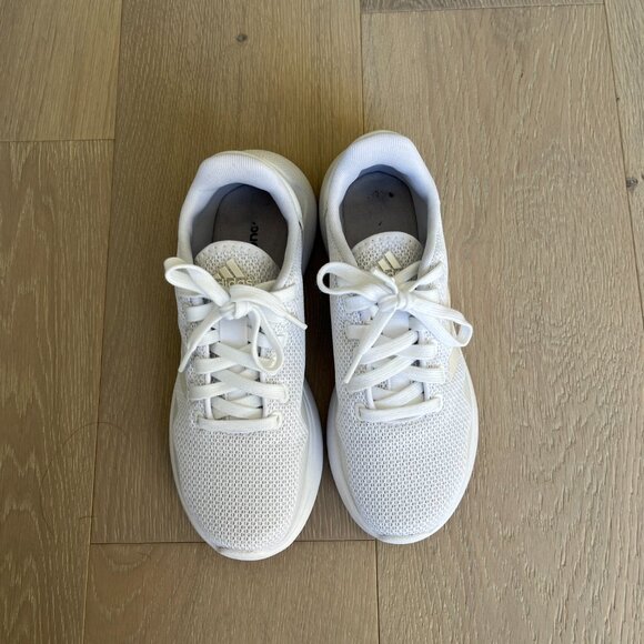 Women's Adidas Cloudfoam running shoes size 6.5 white - Picture 3 of 4